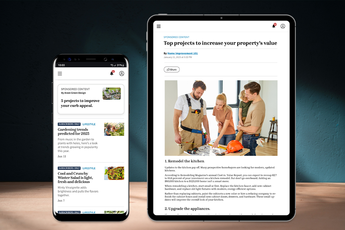 Samples of sponsored content at Forum Communications Company.